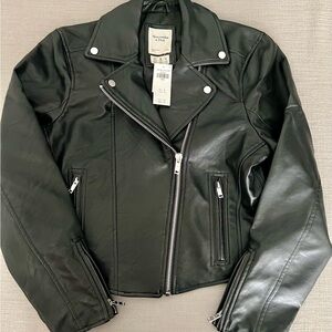 Abercrombie & Fitch Dark Leather Jacket